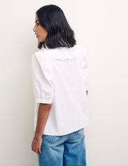 White Collared Yasmin Blouse