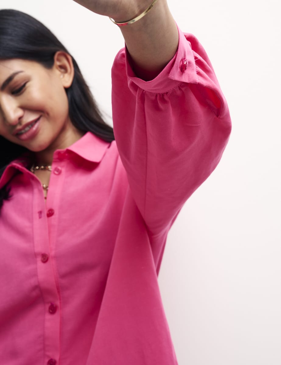 Pink Button Up Casey Shirt