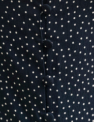 Black Spot Print Lace Detail Cami Top