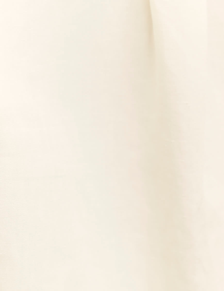 Cream Boxy Button Front Shirt