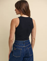 Black Racer Jersey Bodysuit