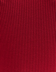 Dark Red Long Sleeve Slash Neck Top