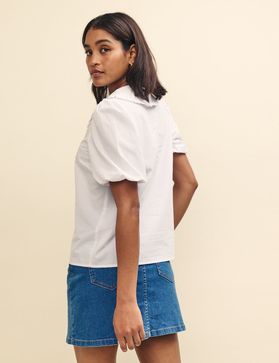 White Collared Emmie Blouse